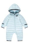Nike Baby Boys Hooded Solid Ripstop Snowsuit In Glacier Blue