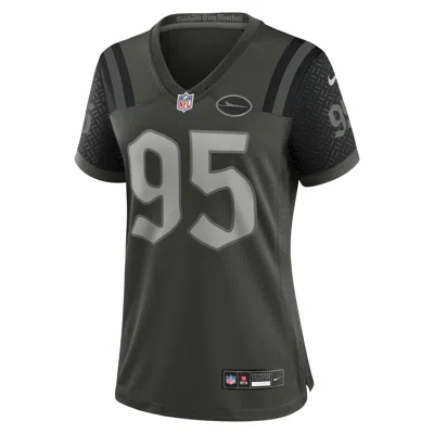 Nike Quinnen Williams New York Jets Rivalries Collection Womenâs  Women's Nfl Game Jersey In Gray