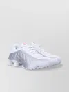 Nike Wave Effect Low Top Sneakers In White Metallic Silver