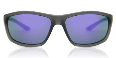 Nike Rabid M Ev1110 015 Men's Sunglasses Grey Size 64 In Blue