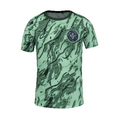 Nike Racing Louisville Fc 2025  Men's Nwsl Short-sleeve Pre-match Top In Green