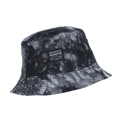 Nike Racing Louisville Fc  Unisex Nwsl Tie-dye Bucket Hat In Black