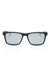 Nike Radeon 1 Rectangle-frame Sunglasses In 黑色
