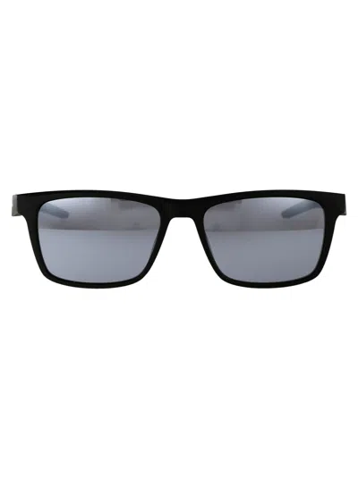 Nike Radeon 1 Sunglasses In 010 Grey W/ Silver Flash Matte Black