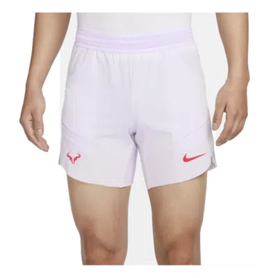 Nike Rafa Dri-fit Adv Tennis Shorts 'barely Grape' In Pink