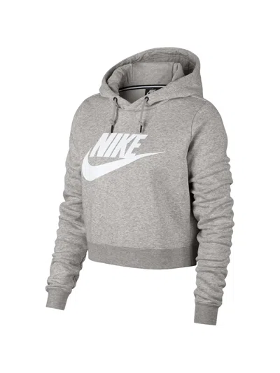 Nike Rally Cropped Hoodie In Gray