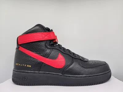 Pre-owned Nike Rare  Air Force 1 Hi X Alyx 'bred' Black Red Leather Cq4018-004 Size 11
