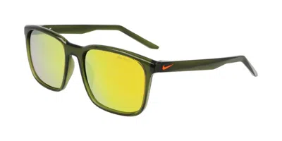 Nike Rave P Fd1849 Polarized 222 Men's Sunglasses Green Size 57
