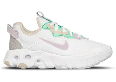 Pre-owned Nike React Art3mis Infinite Lilac (women's) Sneakers In White/light Bone/green Glow In Multi