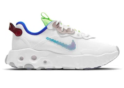 Pre-owned Nike React Art3mis Se Iridescent Pixel Swoosh (women's) Sneakers In White/racer Blue/true Red