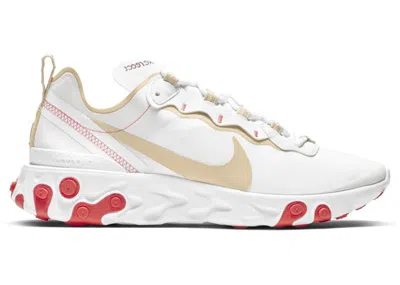 Pre-owned Nike React Element 55 Desert Ember (women's) Sneakers In White/ember Glow