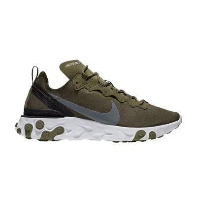 Pre-owned Nike React Element 55 'medium Olive' | Green | Men's Size 11.5