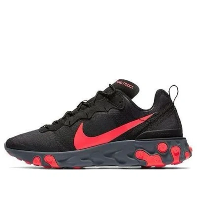 Nike React Element 55 'solar Red' In Black