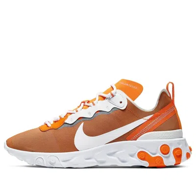 Nike React Element 55 Lace-up Sneakers In Orange