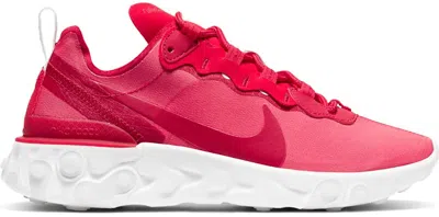 Pre-owned Nike React Element 55 Valentine's Day (2020) (women's) Sneakers In University Red/white/sail