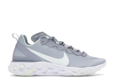 Pre-owned Nike React Element 55 (women's) Sneakers In Wolf Grey/white/ghost Aqua