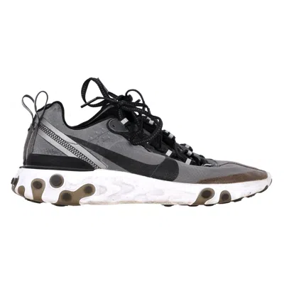 Nike React Element 87 Sneakers In Anthracite Black Synthetic In White