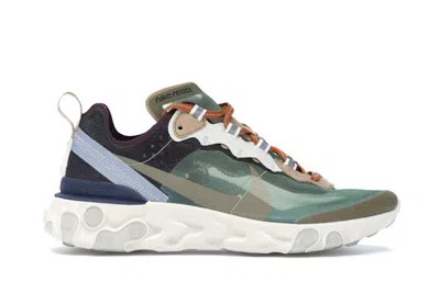 Pre-owned Nike React Element 87 Undercover Sneakers In Green Mist/linen/summit White In Multi