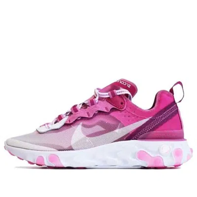 Nike React Element 87 X Sneaker Room 'breast Cancer Awareness White' In Pink
