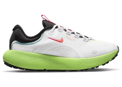 Pre-owned Nike React Escape Run (women's) Sneakers In White/hyper Pink/volt