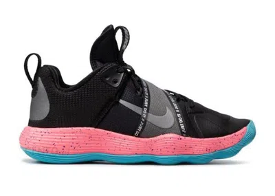 Pre-owned Nike React Hyperset Se Sneakers In Black/metallic Dark Grey