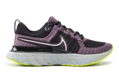 Pre-owned Nike React Infinity Run Flyknit 2 (women's) Sneakers In Violet Dust/black/cyber In Multi