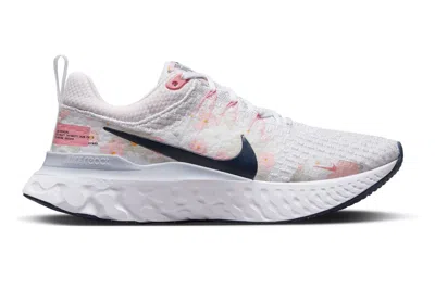 Pre-owned Nike React Infinity Run Flyknit 3 Premium Floral Watercolor (women's) In White/platinum Tint/pearl Pink