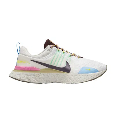 Pre-owned Nike React Infinity Run Flyknit 3 'sail Pinksicle Earth' In Cream