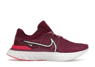 Pre-owned Nike React Infinity Run Flyknit 3 (women's) Sneakers In Light Bordeaux/white/pink Prime In Multi