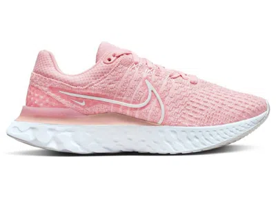 Pre-owned Nike React Infinity Run Flyknit 3 (women's) Sneakers In Pink Glaze/white/pink Foam