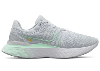 Pre-owned Nike React Infinity Run Flyknit 3 (women's) Sneakers In Pure Platinum/mint Foam/white