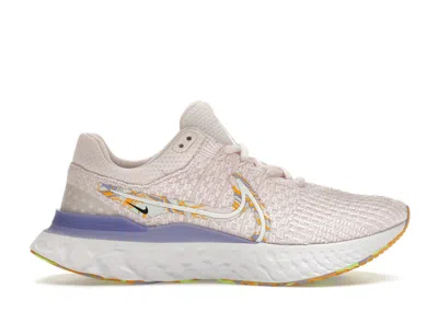 Pre-owned Nike React Infinity Run Flyknit Purple (women's) Sneakers In Light Soft Pink/white/university Gold