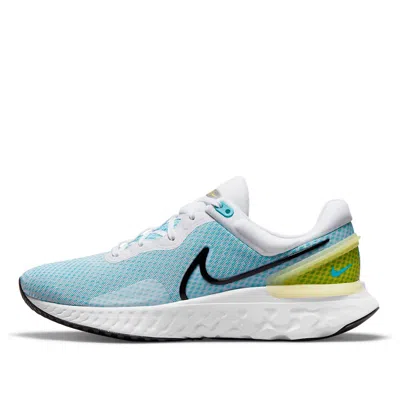 NIKE NIKE REACT MILER 3 'WHITE CHLORINE BLUE'