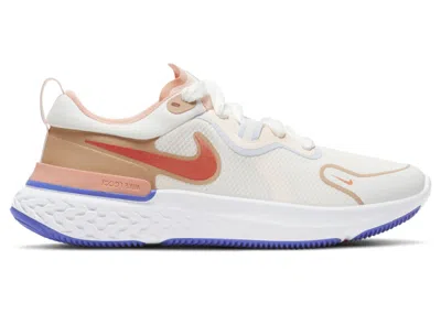 Pre-owned Nike React Miler (women's) Sneakers In Sail/electro Orange/white