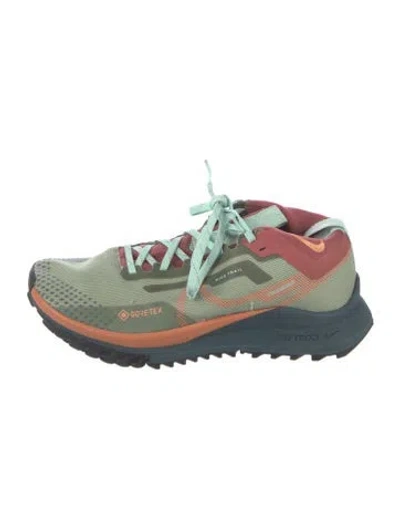 Pre-owned Nike React Pegasus Trail 4 Gore-tex Alligator Mint Foam Canyon Rust Orange Trance Athletic Sneakers In Green