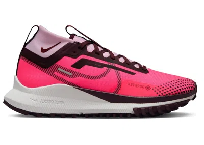 Pre-owned Nike React Pegasus Trail 4 Goretex Burgundy Crush (women's) Sneakers In Hyper Pink/team Red/pink Foam In Multi