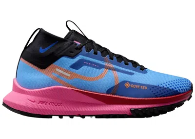Pre-owned Nike React Pegasus Trail 4 Goretex (women's) Sneakers In University Blue/pink Glow/gym Red In Multi