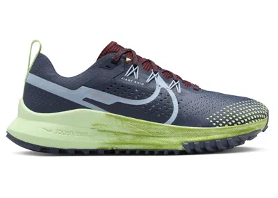 Pre-owned Nike React Pegasus Trail 4 Light Armory Blue (women's) Sneakers In Thunder Blue/chlorophyll/vapor Green