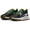Nike React Pegasus Trail 4 Running Shoe In Black/white/olive