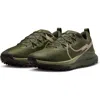 Nike React Pegasus Trail 4 Running Shoe In Medium Olive/olive/brown