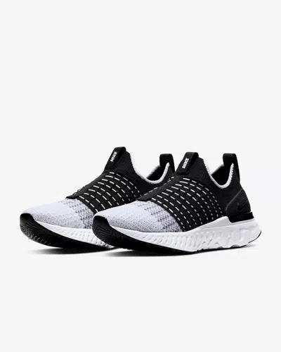 Nike React Phantom Run Flyknit 2 Cj0280-001 Womens Black Running Shoes Fd1203