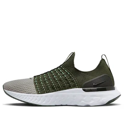 NIKE NIKE REACT PHANTOM RUN FLYKNIT 2 'ROUGH GREEN SEQUOIA'