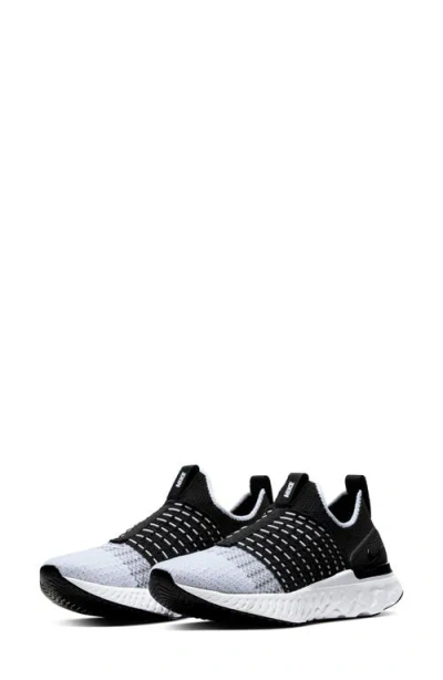 Nike React Phantom Run Flyknit 2 Running Shoe In Black
