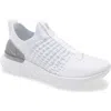 Nike React Phantom Run Flyknit 2 Running Shoe In True White/silver/white