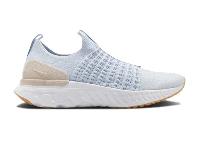 Pre-owned Nike React Phantom Run Flyknit 2 (women's) Sneakers In Hydrogen Blue/white/gum