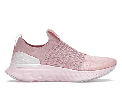 Pre-owned Nike React Phantom Run Flyknit 2 (women's) Sneakers In Pink Glaze/barely Rose/football Grey