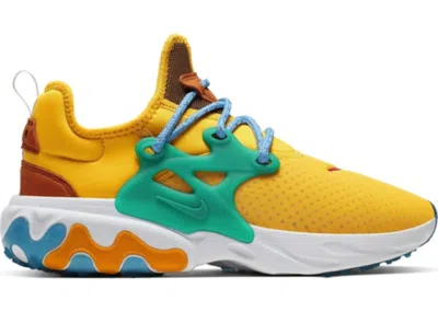 Pre-owned Nike React Presto Egg Toast (women's) Sneakers In University Gold/habanero/mystic Green