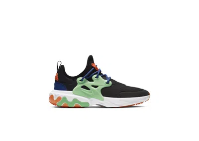 Pre-owned Nike React Presto Green Nebula Sneakers In Black/deep Royal Blue/team Orange