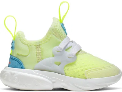 Pre-owned Nike React Presto Sneakers In Barely Volt/hyper Crimson/blue Gaze In Multi
