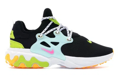 Pre-owned Nike React Presto Teal Tint Cyber (women's) Sneakers In Black/psychic Pink/laser Orange In Multi